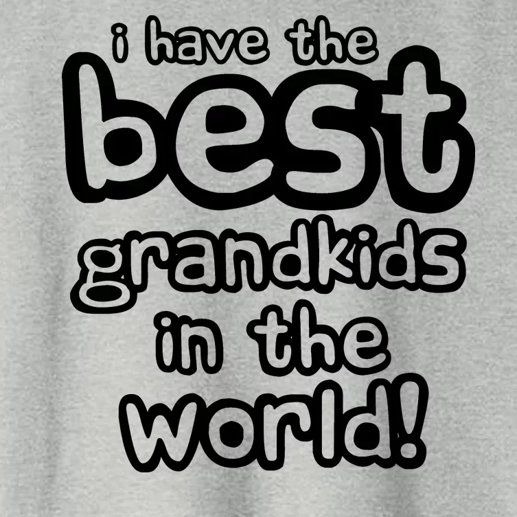 I Have The Best Grandkids In The World Women's Crop Top Tee