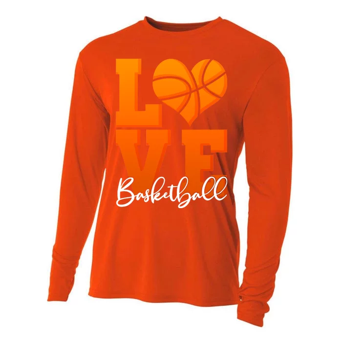 I Heart Basketball Cooling Performance Long Sleeve Crew