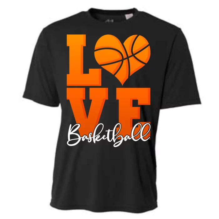 I Heart Basketball Cooling Performance Crew T-Shirt