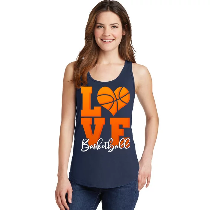 I Heart Basketball Ladies Essential Tank