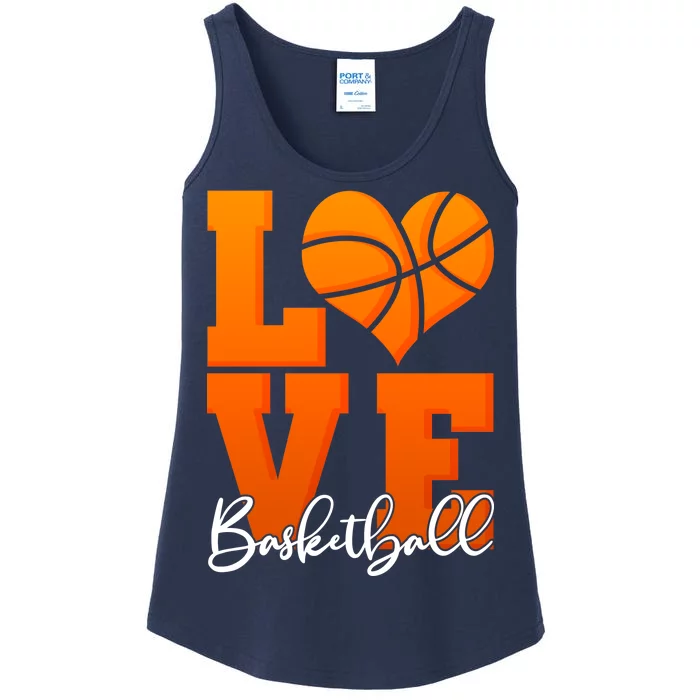 I Heart Basketball Ladies Essential Tank