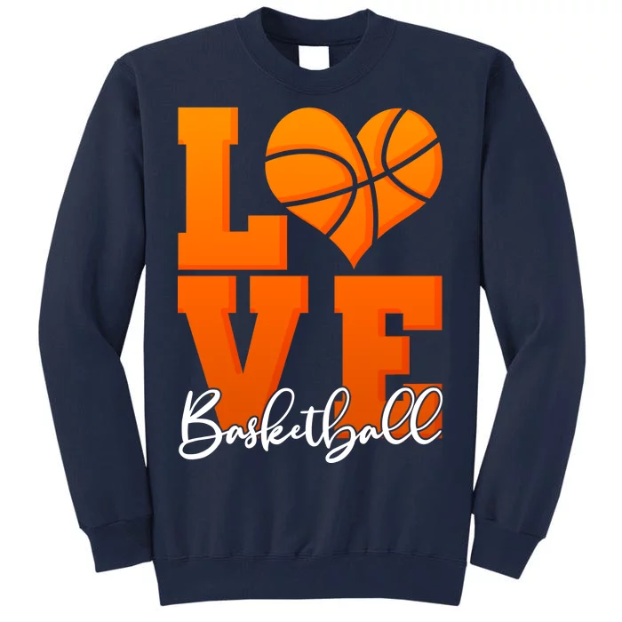 I Heart Basketball Tall Sweatshirt