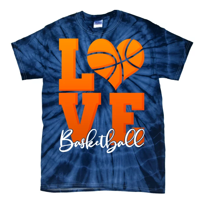 I Heart Basketball Tie-Dye T-Shirt