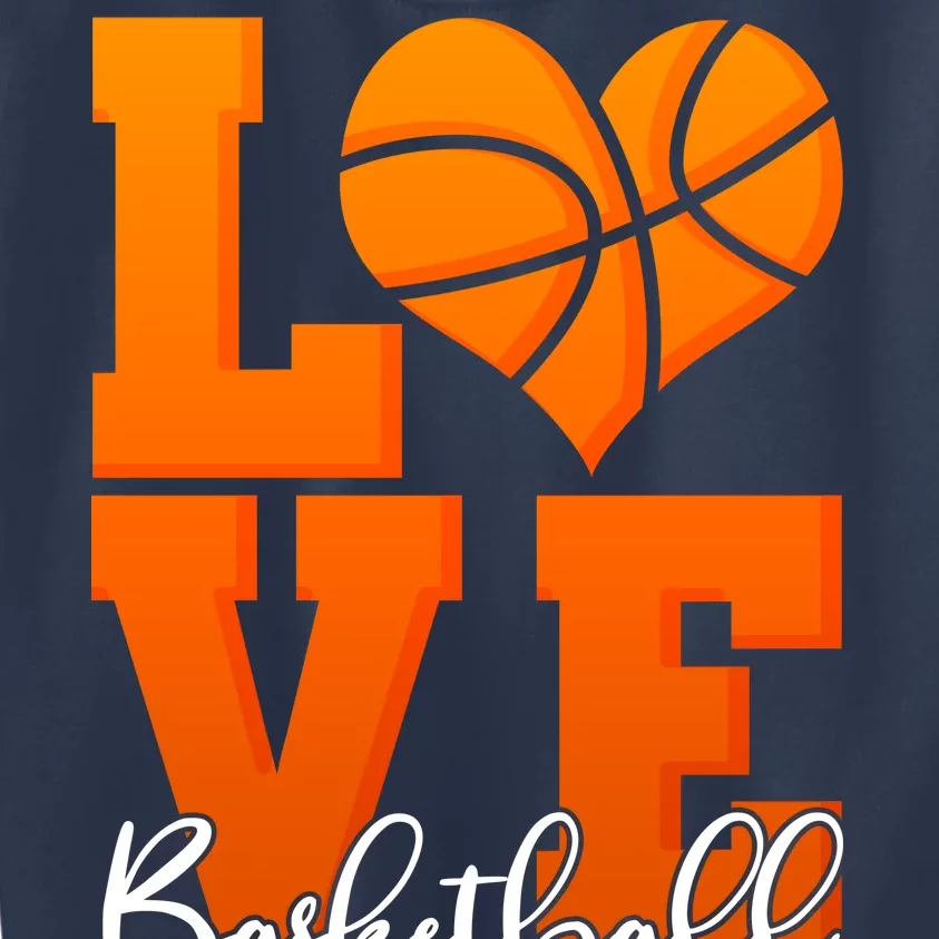 I Heart Basketball Kids Sweatshirt