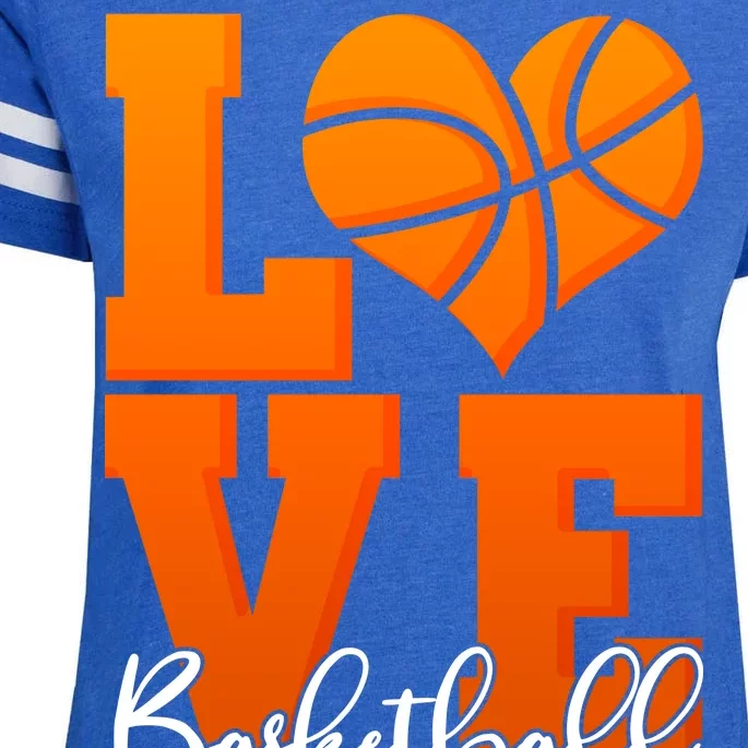 I Heart Basketball Enza Ladies Jersey Football T-Shirt