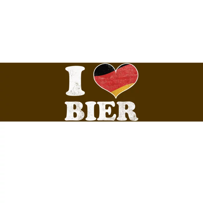 I Heart Beer Oktoberfest Bumper Sticker