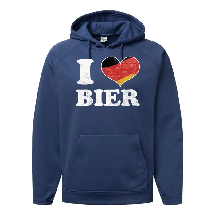 I Heart Beer Oktoberfest Performance Fleece Hoodie