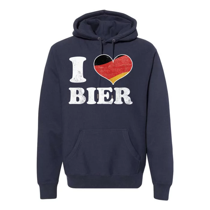 I Heart Beer Oktoberfest Premium Hoodie