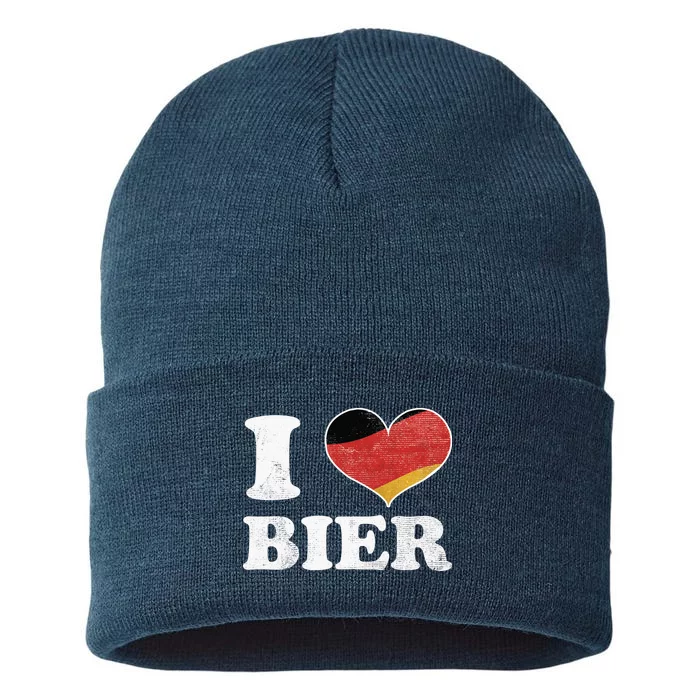 I Heart Beer Oktoberfest Sustainable Knit Beanie