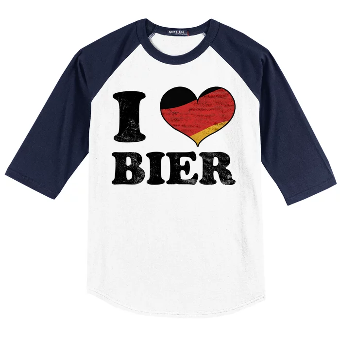 I Heart Beer Oktoberfest Baseball Sleeve Shirt