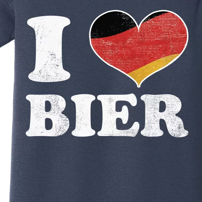 I Heart Beer Oktoberfest Baby Bodysuit