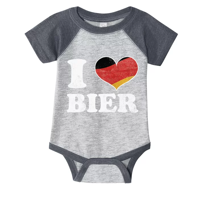 I Heart Beer Oktoberfest Infant Baby Jersey Bodysuit