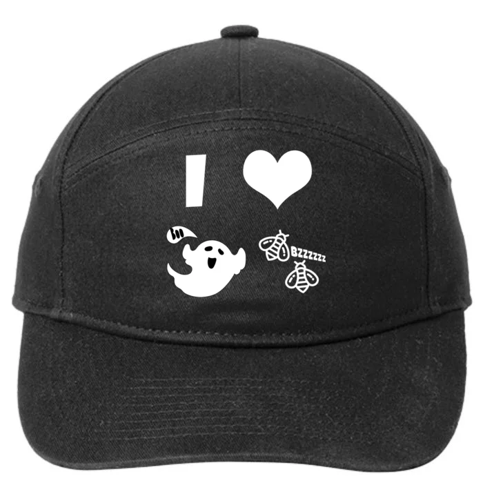 I Heart Boo Beez 7-Panel Snapback Hat