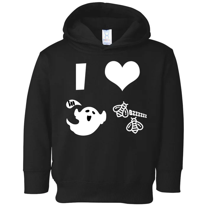 I Heart Boo Beez Toddler Hoodie