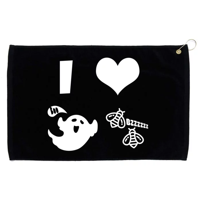 I Heart Boo Beez Grommeted Golf Towel