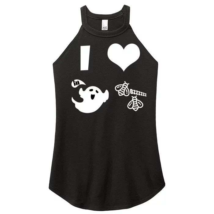 I Heart Boo Beez Women’s Perfect Tri Rocker Tank