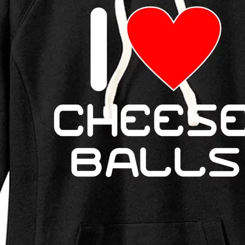 I Heart Cheese Balls Women's Fleece Hoodie