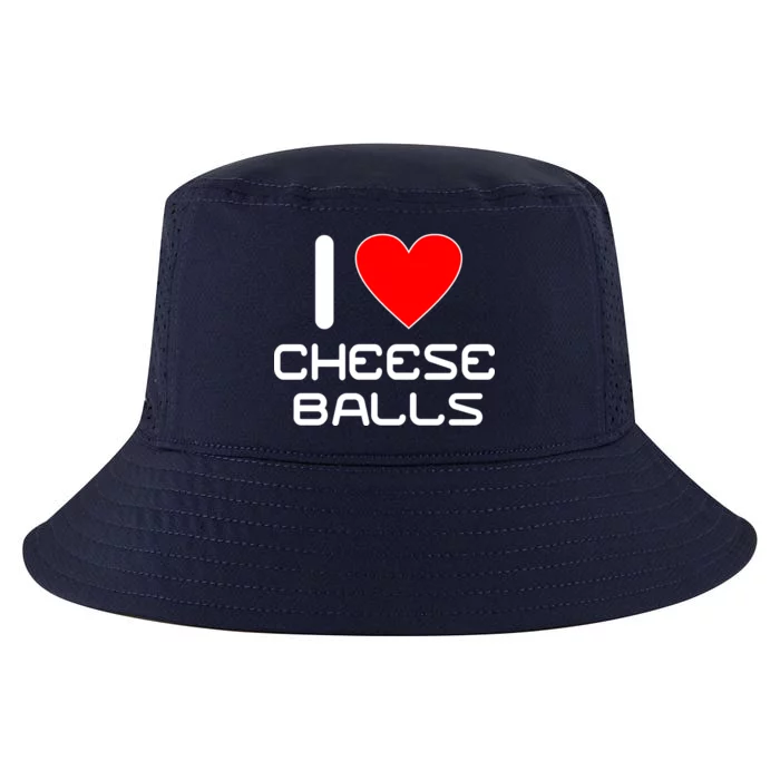 I Heart Cheese Balls Cool Comfort Performance Bucket Hat