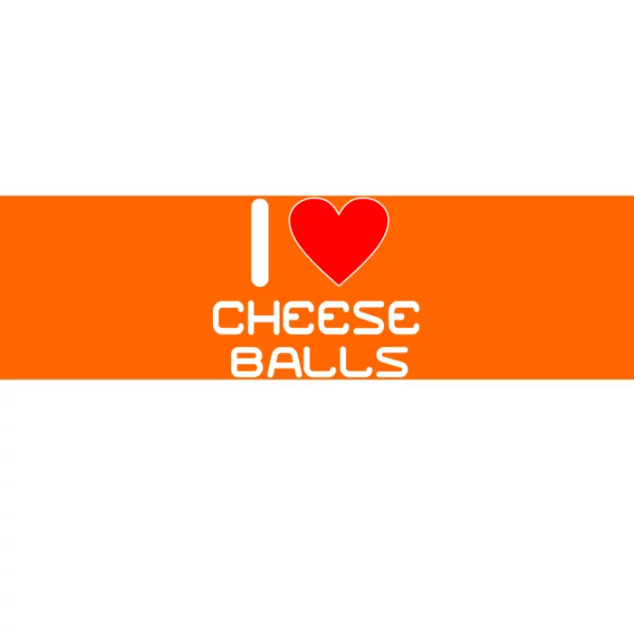 I Heart Cheese Balls Bumper Sticker