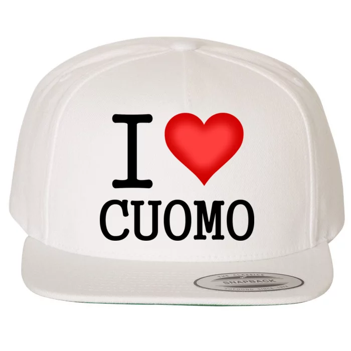 I Heart Cuomo Wool Snapback Cap