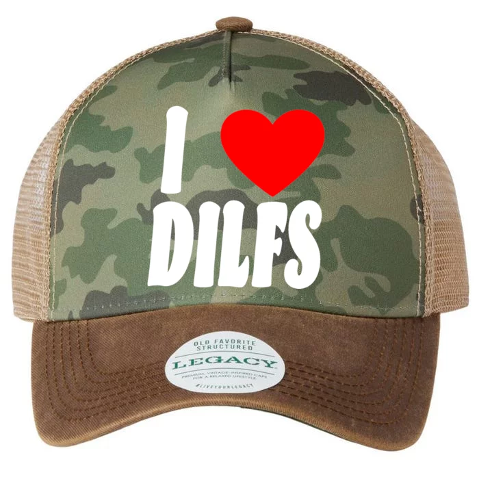 I Heart Dilfs Legacy Tie Dye Trucker Hat