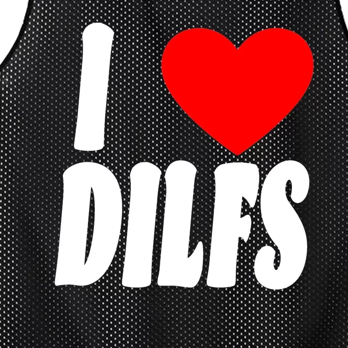 I Heart Dilfs Mesh Reversible Basketball Jersey Tank