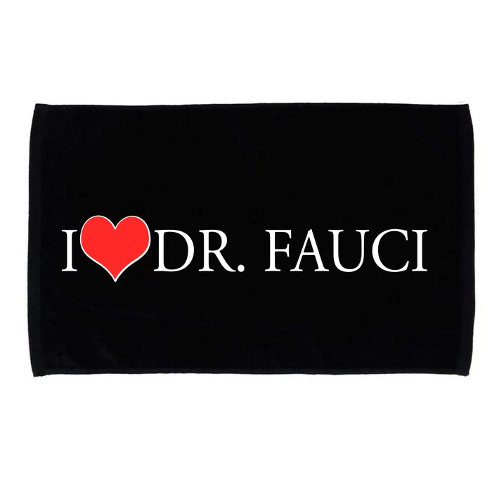 I Heart Dr Fauci Microfiber Hand Towel