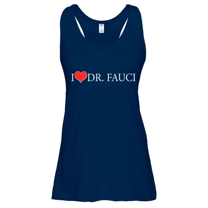 I Heart Dr Fauci Ladies Essential Flowy Tank