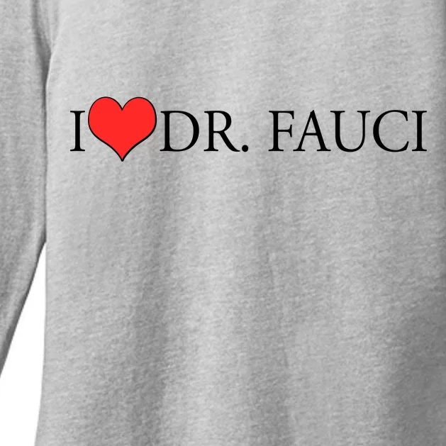 I Heart Dr Fauci Womens CVC Long Sleeve Shirt