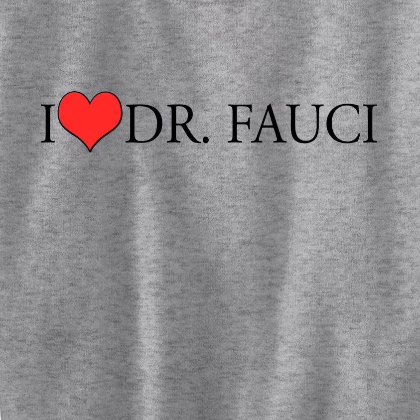 I Heart Dr Fauci Kids Sweatshirt