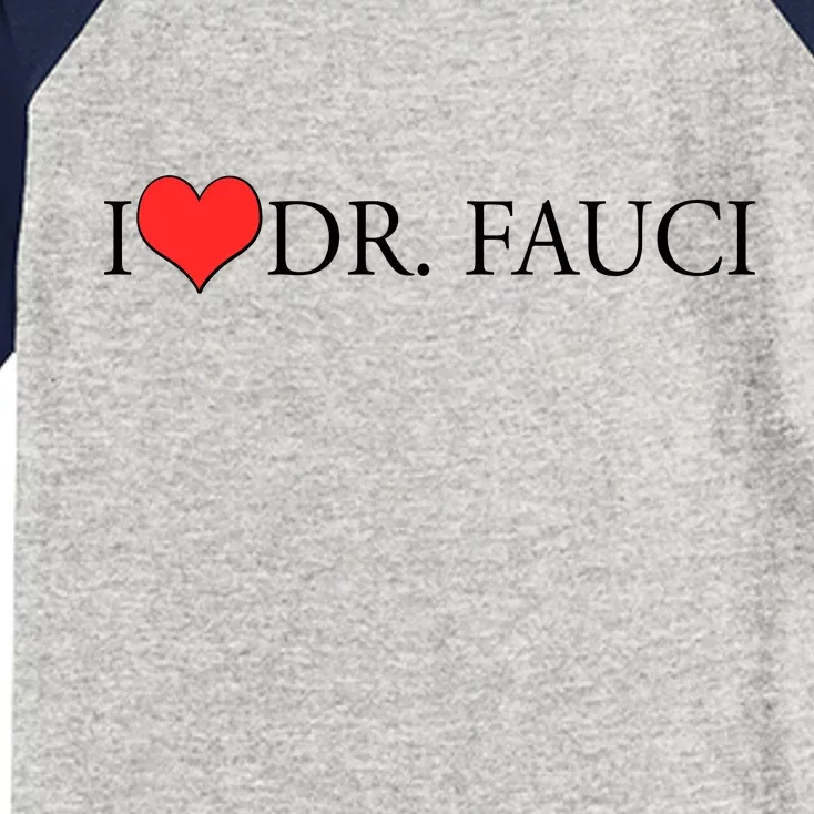 I Heart Dr Fauci Kids Colorblock Raglan Jersey