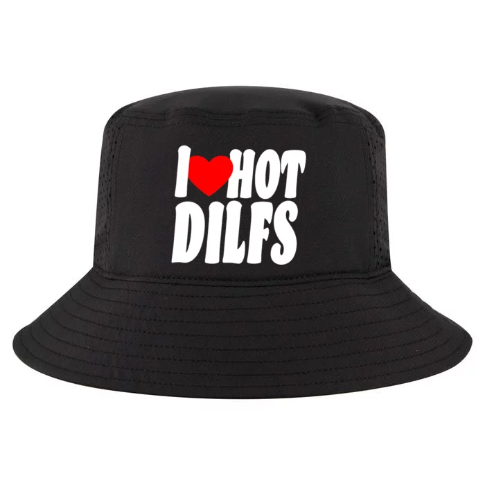 I Heart Hot Dilfs Cool Comfort Performance Bucket Hat