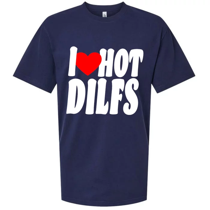 I Heart Hot Dilfs Sueded Cloud Jersey T-Shirt