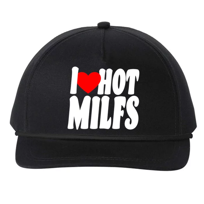 I Heart Hot Miffs Snapback Five-Panel Rope Hat