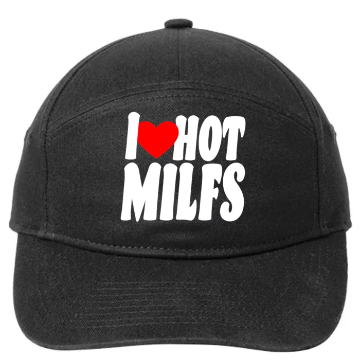 I Heart Hot Miffs 7-Panel Snapback Hat