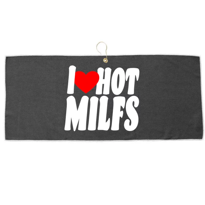 I Heart Hot Miffs Large Microfiber Waffle Golf Towel