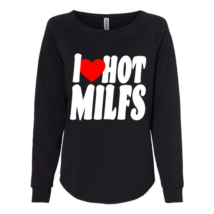 I Heart Hot Miffs Womens California Wash Sweatshirt