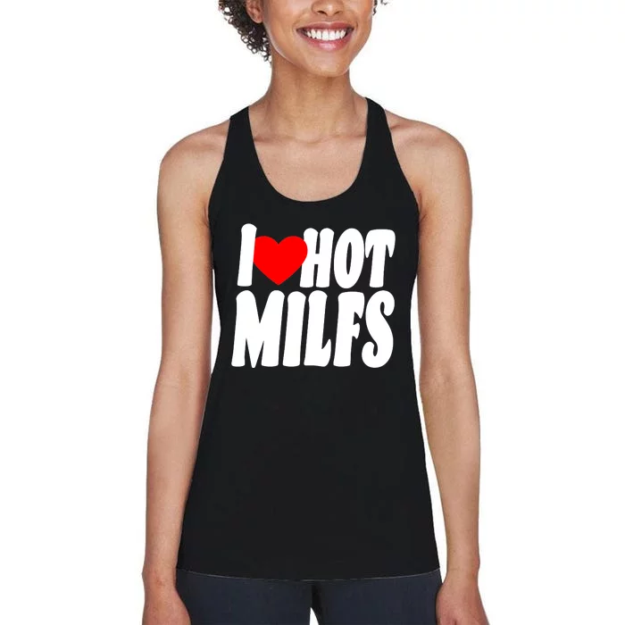 I Heart Hot Miffs Women's Racerback Tank