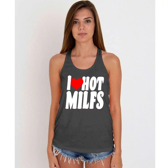 I Heart Hot Miffs Women's Knotted Racerback Tank