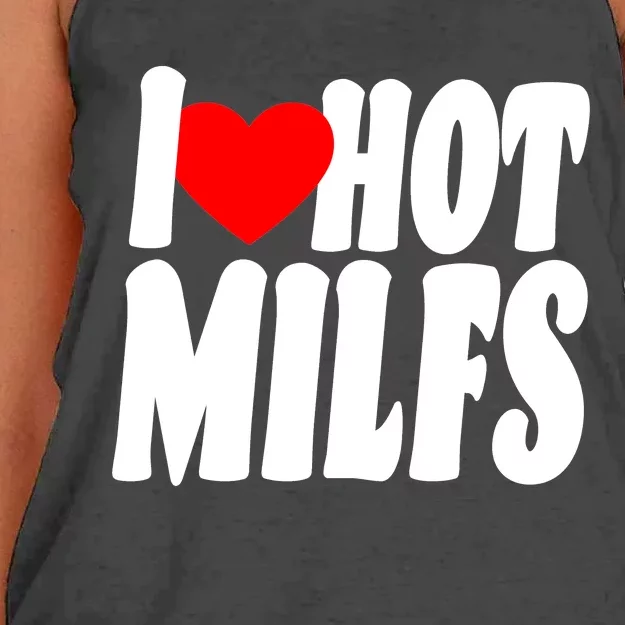 I Heart Hot Miffs Women's Knotted Racerback Tank