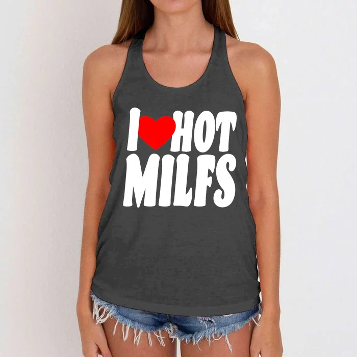 I Heart Hot Miffs Women's Knotted Racerback Tank