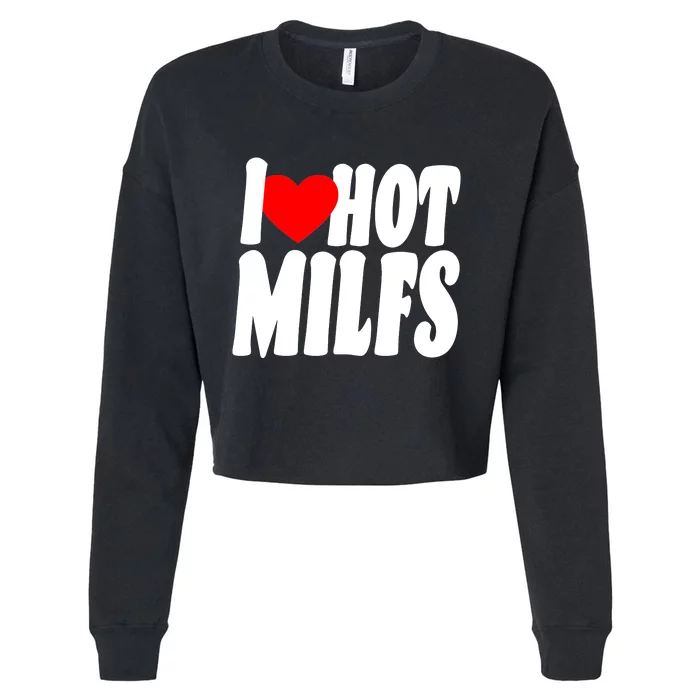 I Heart Hot Miffs Cropped Pullover Crew