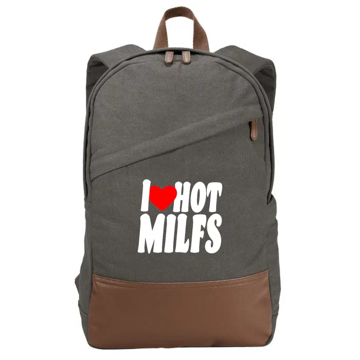 I Heart Hot Miffs Cotton Canvas Backpack