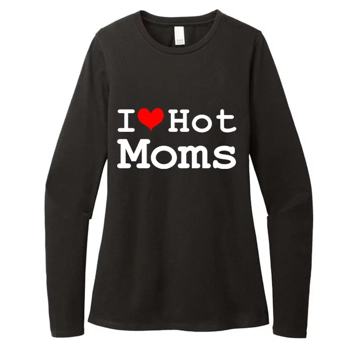 I Heart Hot Moms Womens CVC Long Sleeve Shirt