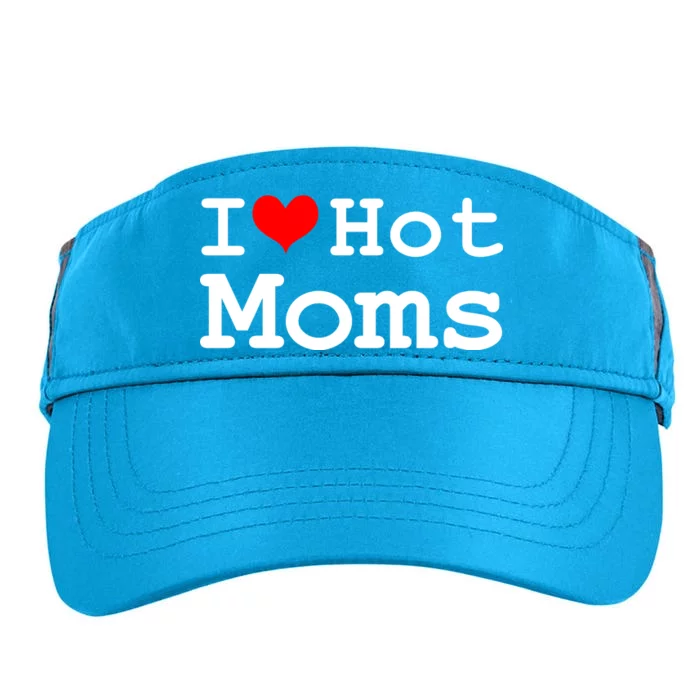 I Heart Hot Moms Adult Drive Performance Visor