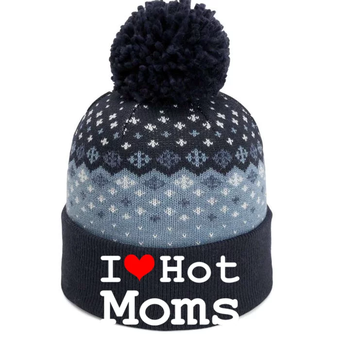 I Heart Hot Moms The Baniff Cuffed Pom Beanie