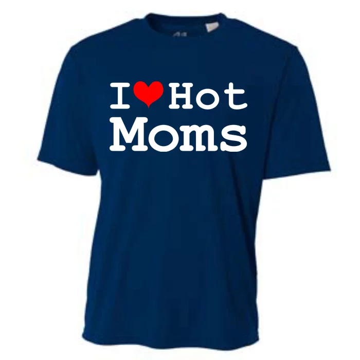 I Heart Hot Moms Cooling Performance Crew T-Shirt