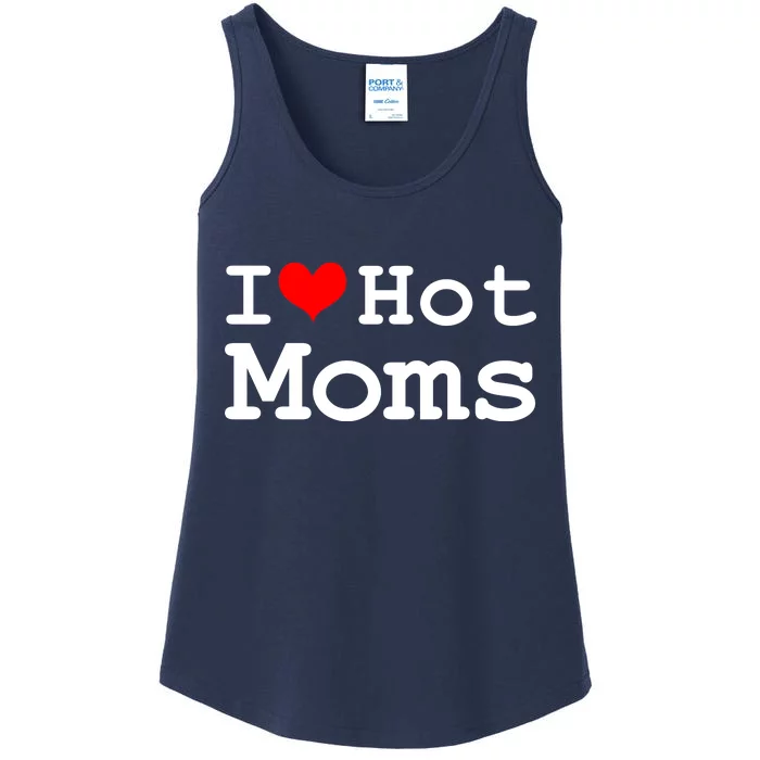 I Heart Hot Moms Ladies Essential Tank