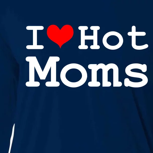 I Heart Hot Moms Cooling Performance Long Sleeve Crew