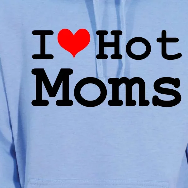 I Heart Hot Moms Unisex Surf Hoodie